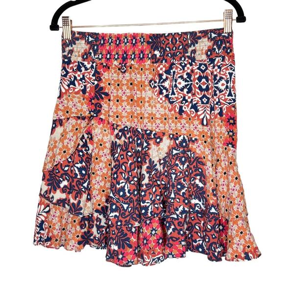 CAbi Isabel Patchwork Ruffle Skirt 5053 size small - Picture 2 of 4